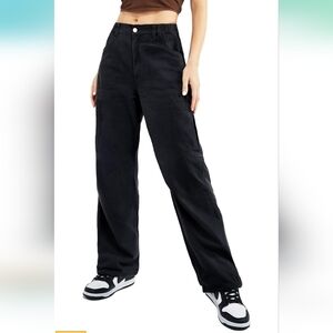 Znyeth Cargo Pants Cotton Wide Leg size medium